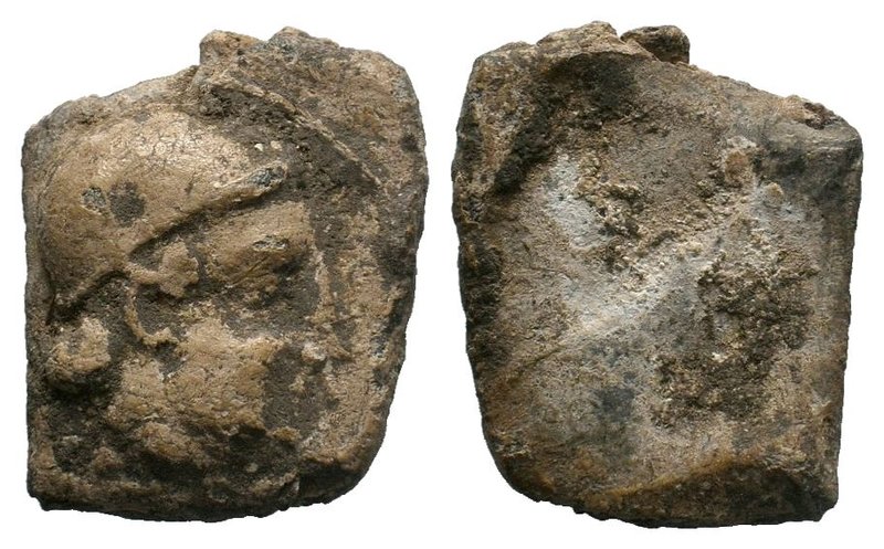 Uncertain. 4th-3rd centuries BC. PB Tessera

Lead coins were issued in several a...