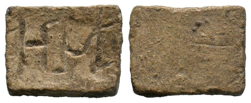 Lead Drachmae weight, 1st century BC-2nd century AD.

Condition: Very Fine

Weig...