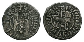 Armenia, Hetoum I AR Half Tram. AD 1226-1270. Hetoum and Queen Zabel

Condition: Very Fine

Weight: 1.32 gr
Diameter: 17 mm