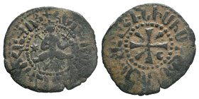 Cilician Ancient Armenia. King Hetoum I, 1226-1270 AD. Copper kardez.

Condition: Very Fine

Weight: 4.14 gr 
Diameter: 25 mm