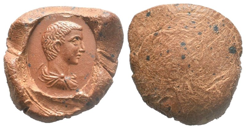 Ancient Roman Terracotta Theater Token Emperor Bust. C. 1st / 3th AD.

Condition...