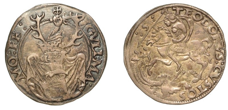 CASALE. Guglielmo II Paleologo (1494-1518) - Cornuto. Stemma sormontato da coroo...
