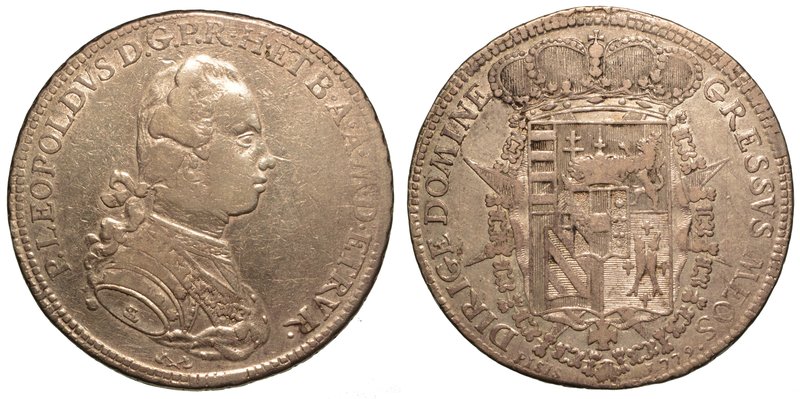 FIRENZE. Pietro Leopoldo di Lorena (I periodo, 1765-1790). Francescone 1779 (ser...