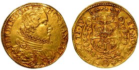MANTOVA. Ferdinando Gonzaga (1612-1626) - Quadrupla s.d. Busto a testa nuda e corazzato a d. R/ Stemma coronato. RMM 29 (Casale).
g. 12,98
Rara
 Li...