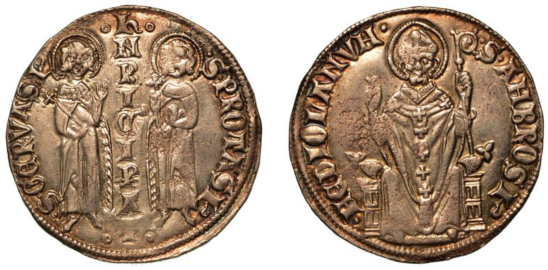 MILANO.
 Enrico VII di Lussemburgo (Imperatore, 1312 - 1313) – Grosso (da 2 sol...