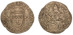 MILANO.
Ludovico XII d’Orleans
(1500-1513) - Grosso regale da 6 soldi. Scudo di Francia coronato ed affiancato da due gigli. R/ S. Ambrogio in catte...