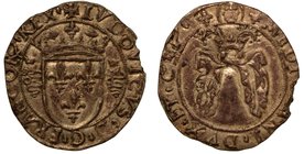 MILANO.
Ludovico XII d’Orleans (1500-1513) –
Bissona o grosso regale da 3 soldi. Scudo di Francia coronato, affiancato da due bisce coronate. R/ L'i...