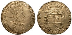 MILANO.
 Filippo III (1598-1621).
Ducatone 1608. Busto a d.; sotto il busto, al centro, la data 1608 in cifre di media grandezza. R/ Stemma coronato...