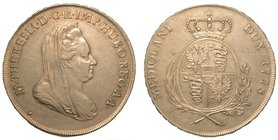 MILANO.
Maria Teresa d'Asburgo (1740-1780) - Scudo 1778. Busto velato e diademato a d. R/ Stemma coronato tra rami di palma ed alloro. Crippa 38/B
 ...