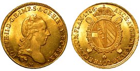 MILANO.
 Giuseppe II d'Asburgo-Lorena (1780-1790) - Monetazione di tipo imperiale.
Sovrano 1786. Busto laureato a d.
R/ Stemma coronato. Crippa 13/...