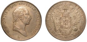 MILANO. Francesco I d'Asburgo-Lorena (1815-1835). Scudo 1824. Testa a d. laureata.
R/ Aquila bicipite coronata e caricata dello stemma inquartato del...