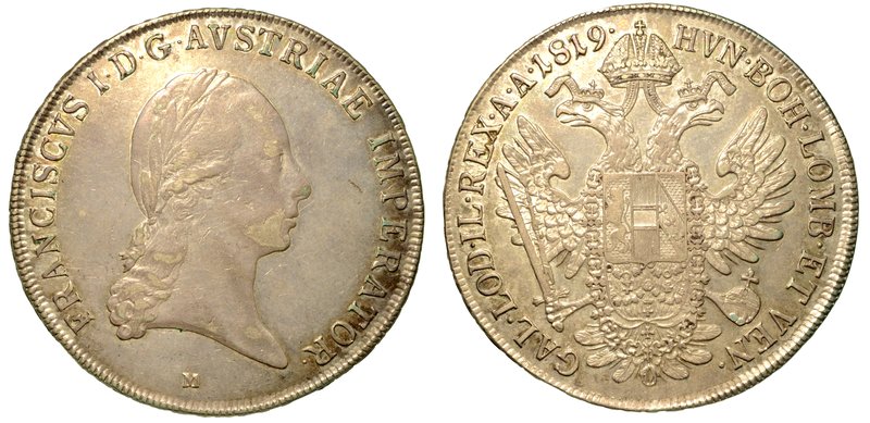 MILANO. Francesco I d'Asburgo-Lorena (1815-1835)
– Tallero di convenzione 1819....
