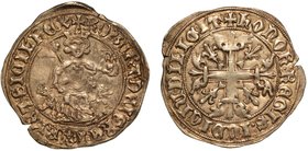 NAPOLI.
Roberto d'Angiò (1309-1343) - Gigliato. Il sovrano in trono con scettro e globo crucigero. R/ Croce gigliata accantonata da gigli. Cag. tipo ...