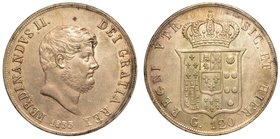 NAPOLI.
 Ferdinando II di Borbone (1830-1859) - Da 120 grana 1855 (4 esemplari q.SPL/SPL) - 1856 (3 esemplari BB/q.SPL) 1857 (4 esemplari BB/q.SPL)....