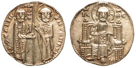 VENEZIA. Jacopo Contarini (1275-1280) - Grosso. S. Marco e il Doge. R/ Il Redentore in trono. CNI. 10.
g. 2,18
 arg
q.SPL