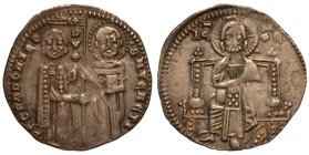 VENEZIA.
Pietro Gradenigo (1289-1311) - Grosso. S. Marco e il Doge. R/ Il Redentore in trono. CNI. 4
 g. 2,12
arg
q.BB