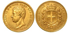 SAVOIA. Carlo Alberto (1831-1849) – 50 lire 1833 Torino. Busto a testa nuda a s. R/ Stemma sabaudo coronato. Gig. 14.
g. 16,12
oro
 (no iva sul mar...