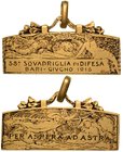 38° SQUADRIGLIA DI DIFESA BARI - Medaglia anno 1916.
Opus: S.J.,
dim. 20x40