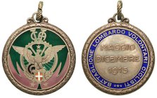MILANO. Battaglione Lombardo Volontari Ciclisti - Medaglia anno 1915., Opus S. J. Cat. Pag. Bersaglieri n. 75.
diam. 30
 argento
Medaglia coniata d...