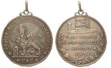 OSSERVAZIONE ANTIAEREA A VENEZIA - Medaglia anno 1915.
Opus: Pallotti e Co,
diam. 37,
argento