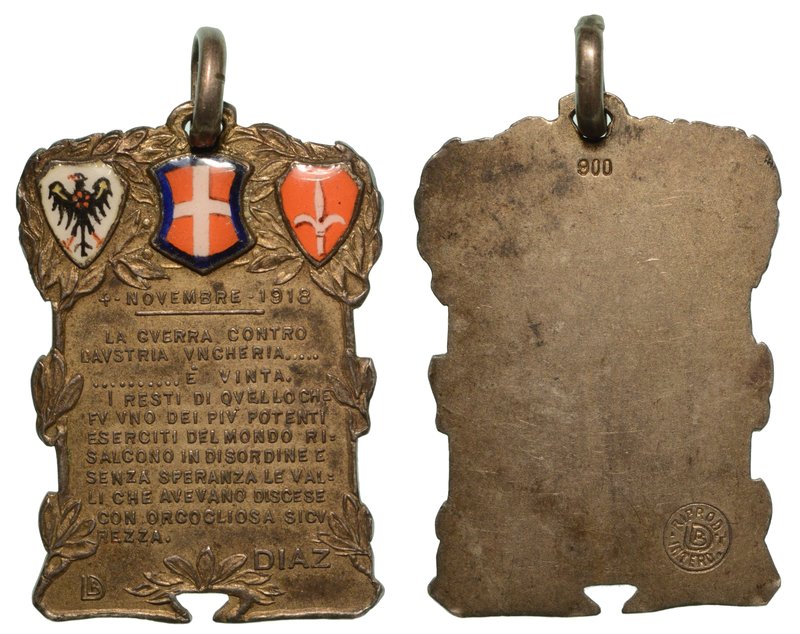 COMMEMORATIVA DEL 4 NOVEMBRE - Medaglia anno 1918.
Opus: L.B. , Cat., Dim. 23x3...