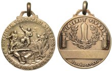 DIVISIONE VOLONTARI LITTORIO -BATTAGLIONE D'ASSALTO - Medaglia anni XV 1936 - XVI 1938.
Opus: Art Fi, Cat. Mor. Pag. 38, diam. 33
argento