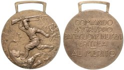 4° GRUPPO BATTAGLIONE INDIGENI ERITREA - Medaglia s.d.
Cat. Rom.-Zor. 34a, diam. 35
argento