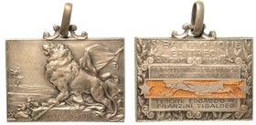 15° BATTAGLIONE ERITREO - Medaglia anni 1914-1918.
Opus: S.J., Cat. Rom.-Zor. 90a, dim. 27x18 argento
 Assegnata al Tenente Edoardo Franzini Tibalde...