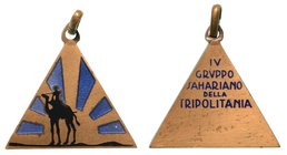 IV GRUPPO SAHARIANO DELLA TRIPOLITANIA - Medaglia s.d., Cat. Rom.-Zor. 252, dim. 25x20