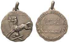 131° REGG. ARTIGLIERIA "CENTAURO" VERCELLI - Medaglia anni XIII 1940 - XIV 1941. , diam. 30 argento