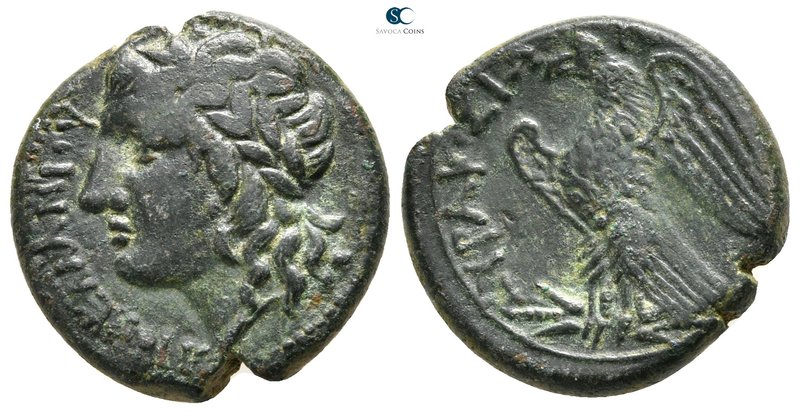 Sicily. Syracuse. Time of Hiketas 287-278 BC. 
Bronze Æ

22 mm., 8,41 g.

...