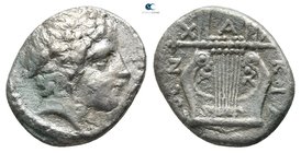 Macedon. Chalkidian League. Olynthos 410-401 BC. Tetrobol AR