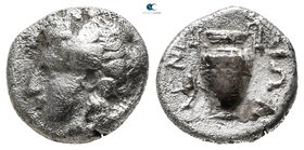 Macedon. Mende 405-348 BC. Tetrobol AR