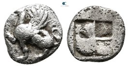 Thrace. Abdera 450-425 BC. Obol AR