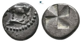 Thrace. Byzantion circa 340-320 BC. 1/10 Stater AR