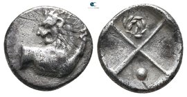 Thrace. Chersonesos 386-338 BC. Hemidrachm AR