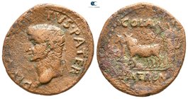 Achaia. Patrai. Divus Augustus AD 14. Bronze Æ