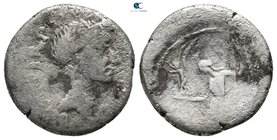 Julius Caesar 44 BC. P. Sepullius Macer (?), moneyer. Rome. Denarius AR