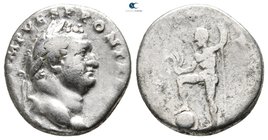 Titus, as Caesar AD 76-78. Struck under Vespasian in Antioch. Antioch. Denarius AR