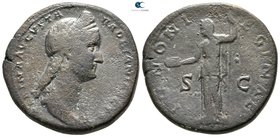 Sabina Augusta AD 128-137. Rome. Sestertius Æ