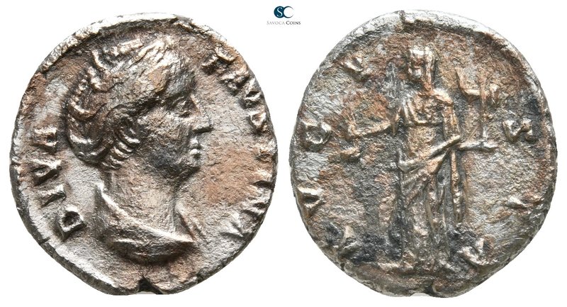 Diva Faustina I AD 140-141. Rome
Denarius AR

18 mm., 3,07 g.



nearly v...
