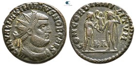 Galerius AD 305-311. Rome. Radiatus Æ