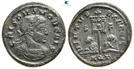 Crispus, as Caesar AD 316-326. Aquileia. Follis Æ