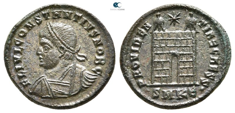 Constantius II, as Caesar AD 324-337. Cyzicus
Follis Æ

19 mm., 3,07 g.


...