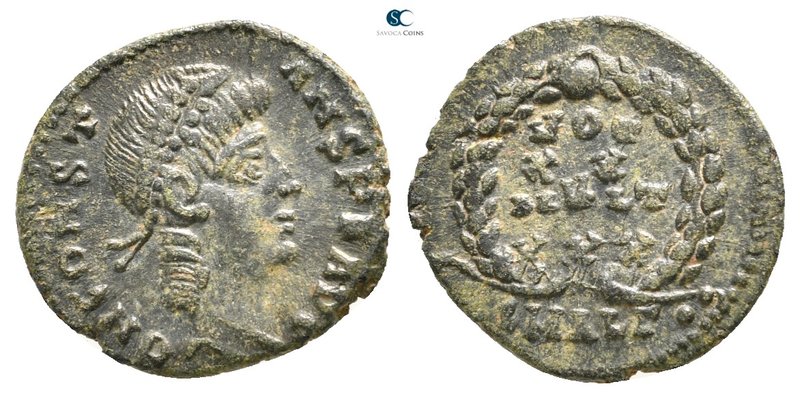 Constans AD 337-350. Alexandria
Follis Æ

15 mm., 1,40 g.



nearly very ...