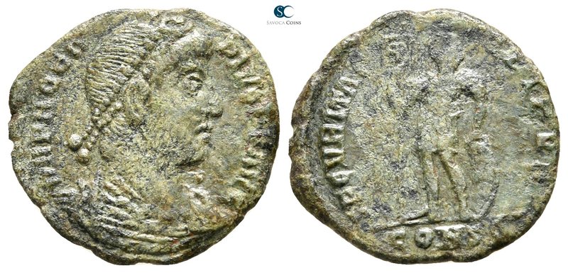 Procopius AD 365-366. Constantinople
Follis Æ

17 mm., 2,26 g.



nearly ...