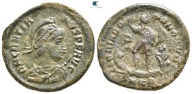 Gratian AD 375-383. Cyzicus. Maiorina Æ
