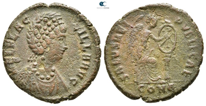 Aelia Flacilla AD 383-386. Constantinople
Follis Æ

23 mm., 5,24 g.



ne...