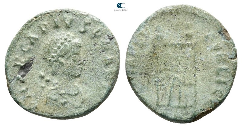 Arcadius AD 383-408. Thessaloniki
Nummus Æ

13 mm., 0,98 g.



very fine