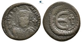 Justinian I AD 527-565. Carthage. Pentanummium Æ
